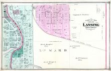 Lansing City - Ward 5 Part 2, Ingham County 1874 with Lansing